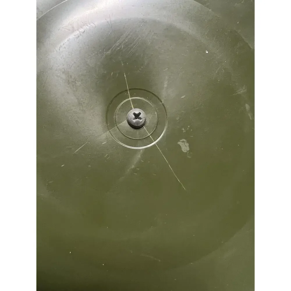 Vintage 1970's Retro Floral Green Vinyl Barware Handled Ice Bucket with Lid